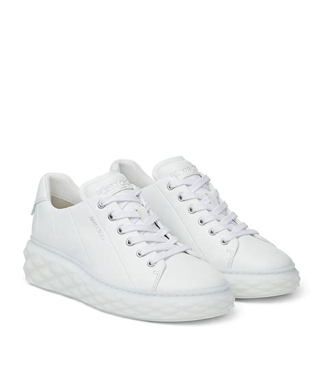 jimmy choo white diamond sneakers.